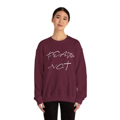 "Fear Not" Inspirational Christian Sweatshirt - Comfy Faith-Based Crewneck