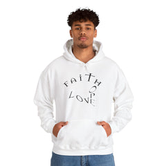 Heavy Blend Hooded Sweatshirt "Faith, Hope, Love"