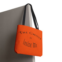Christian Halloween Tote Bag, The Ghost is Inside Me, Halloween Satire, Halloween Tote, Halloween Christian Bag