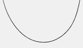 925 Sterling Silver Black Rhodium Necklace Chain Rolo Rope Snake 16"-20"