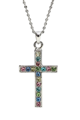 Christmas Cross Necklace