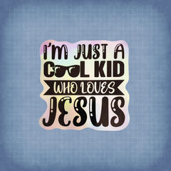 Holographic Stickers "Cool Kid"
