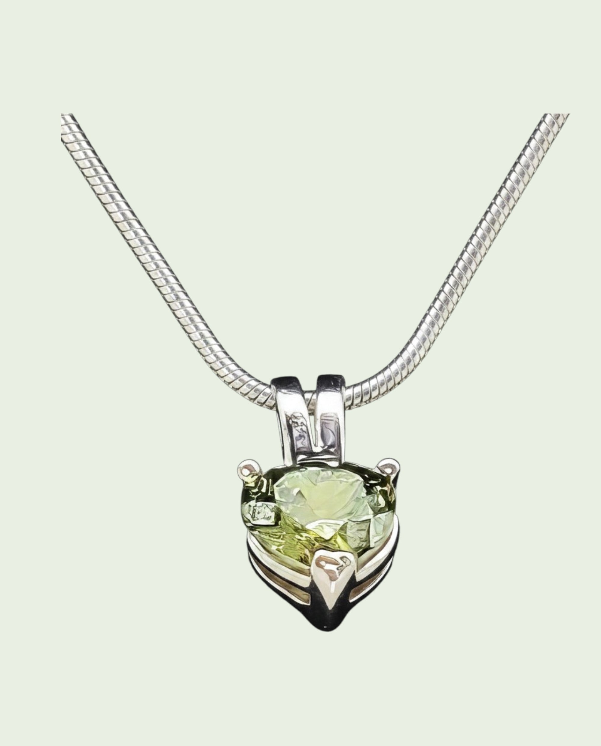 Heart Shaped Peridot