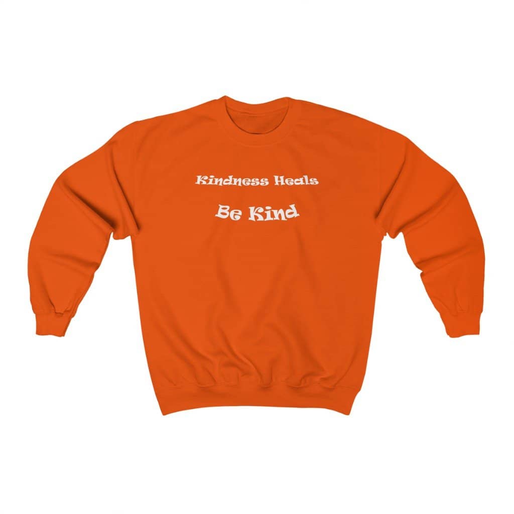 Heavy Blend™ Crewneck Sweatshirt "Be Kind" in 7 Colors and 8 Sizes (4453363581022)