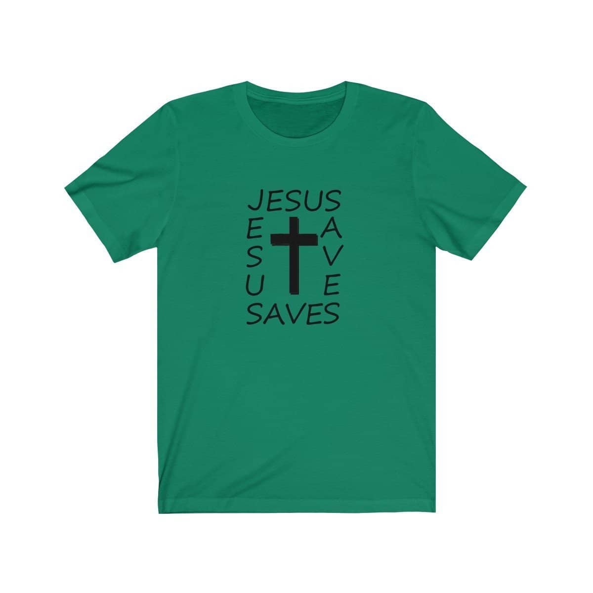 Bella & Canvas 3001 T-Shirt Jesus Saves in 14 Colors and 7 Sizes T-Shirt (3342719811684)
