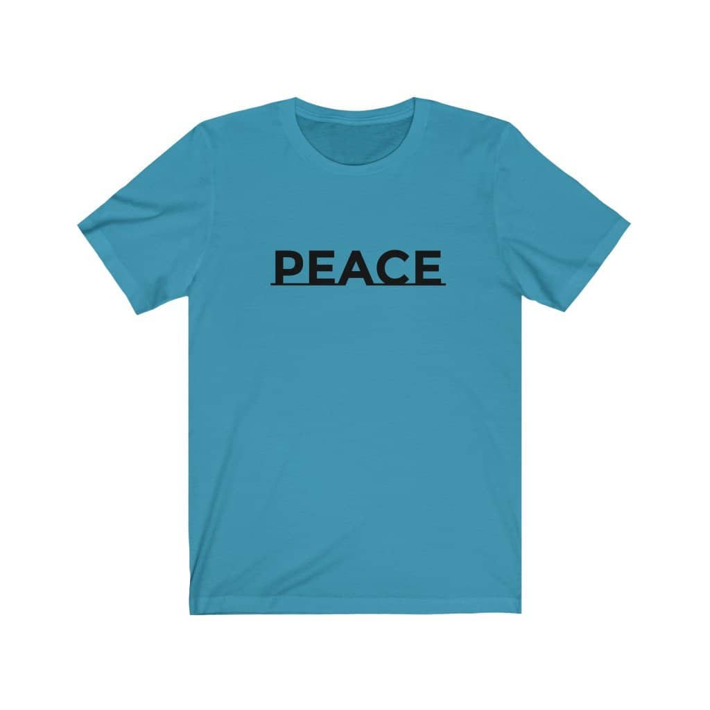 Bella & Canvas Short Sleeve Tee "Peace" black font b (4771810312286)