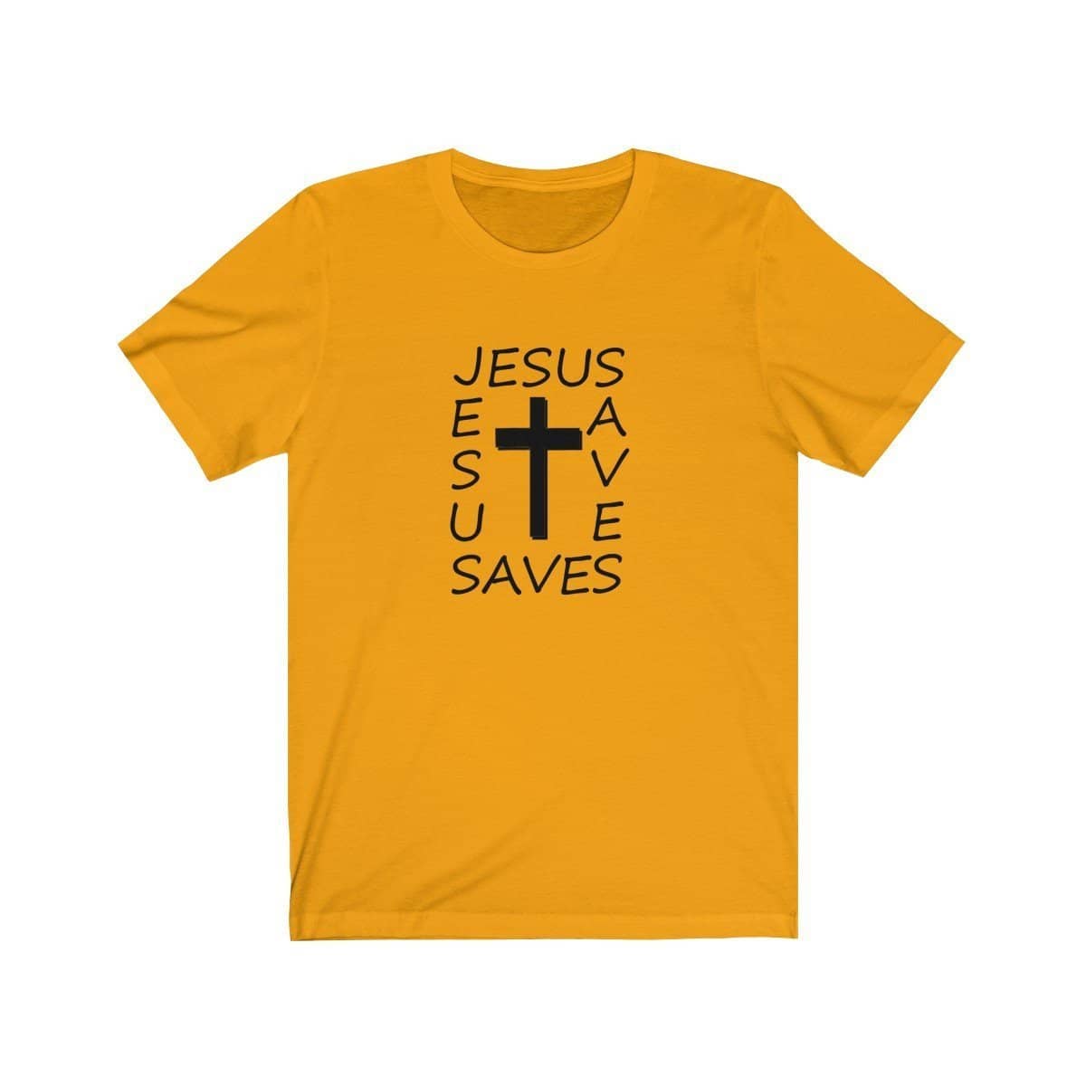 Bella & Canvas 3001 T-Shirt Jesus Saves in 14 Colors and 7 Sizes T-Shirt (3342719811684)