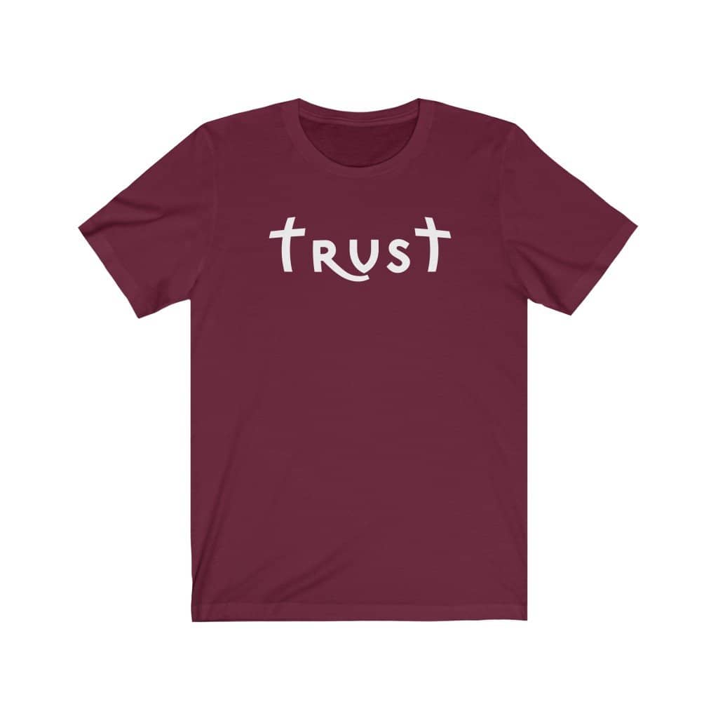 Bella & Canvas Short Sleeve Tee "Trust" white font (4771110781022)