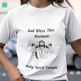 6004 Bella & Canvas Ladies' Favorite T-Shirt "Bless This Workout" 12 Colors/5 sizes