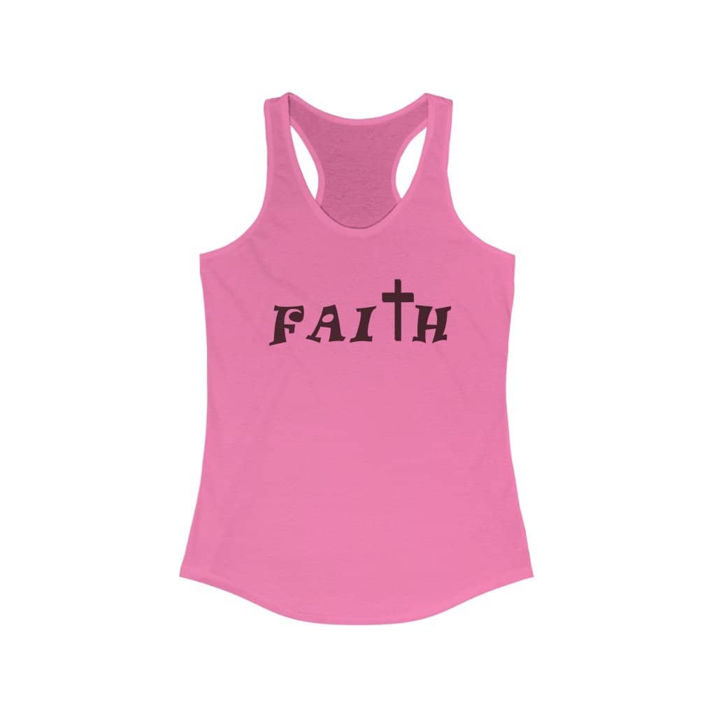 Women's Ideal Racerback Tank "Faith" a.a. (6119867187392)