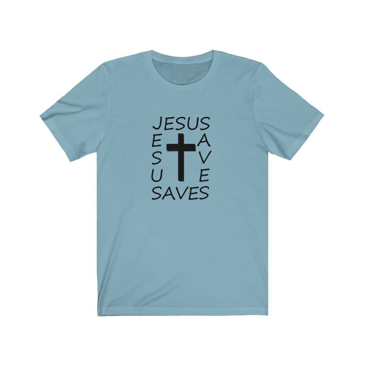 Bella & Canvas 3001 T-Shirt Jesus Saves in 14 Colors and 7 Sizes T-Shirt (3342719811684)
