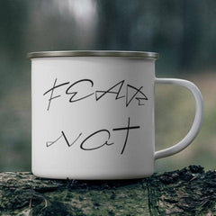 Enamel Camping Mug "Fear Not"