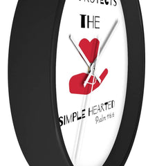 Wall Clock "God Protects the Simple Hearted" (3329333198948)