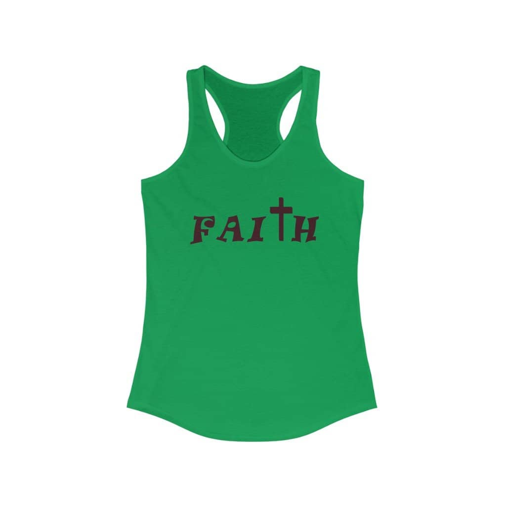 Women's Ideal Racerback Tank "Faith" a.a. (6119867187392)