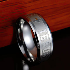 Jesus Stainless Steel Rings in 5 Styles Ships Free from the USA (3940338565214)