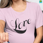 Bella & Canvas Short Sleeve Tee "Love" black font