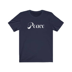 Bella & Canvas Short Sleeve Tee "Peace" white font (4767531728990)