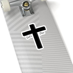 Kiss-Cut Stickers "God's Plan" Transparent or White Background in 4 Sizes (3475846234212)