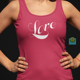 Women's Ideal Racerback Tank "Love"