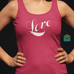 Women's Ideal Racerback Tank "Love"