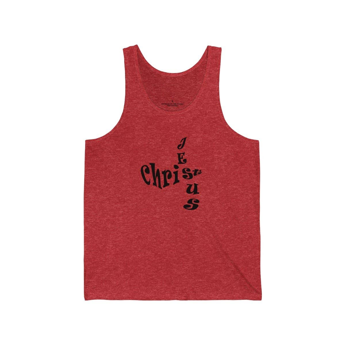 Bella & Canvas 3480 Jersey Tank "Jesus Christ" in 17 Colors and 6 Sizes (3556781949028)