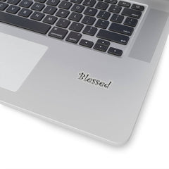 Kiss-Cut Stickers "Blessed" White or Transparent Background in 4 Sizes (3475854524516)