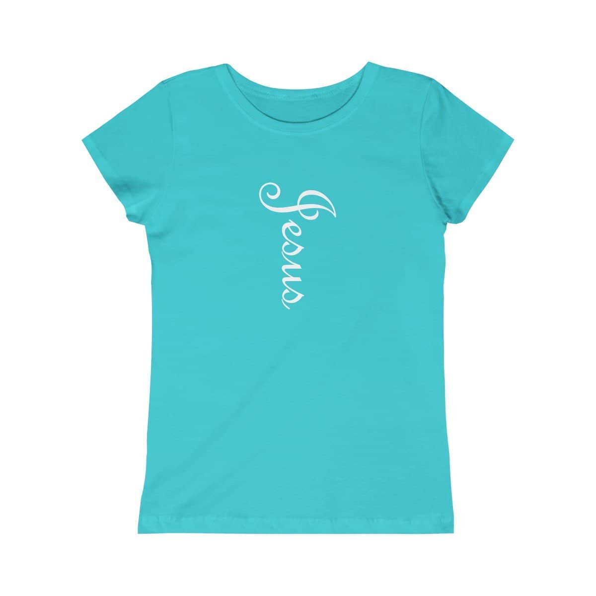 Girls Princess Tee "Jesus" in 5 Colors and 5 Sizes (4334978728030)