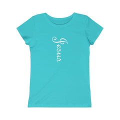 Girls Princess Tee "Jesus" in 5 Colors and 5 Sizes (4334978728030)
