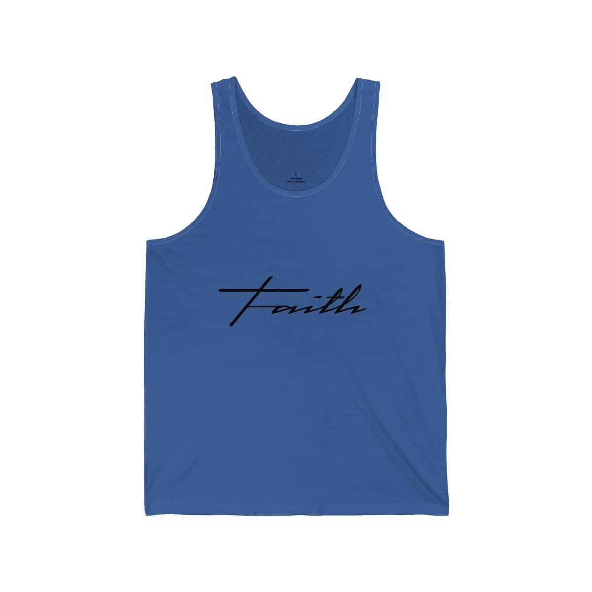 Bella & Canvas 3480 Jersey Tank "Faith" in 17 Colors and 6 Sizes (3323161673828)