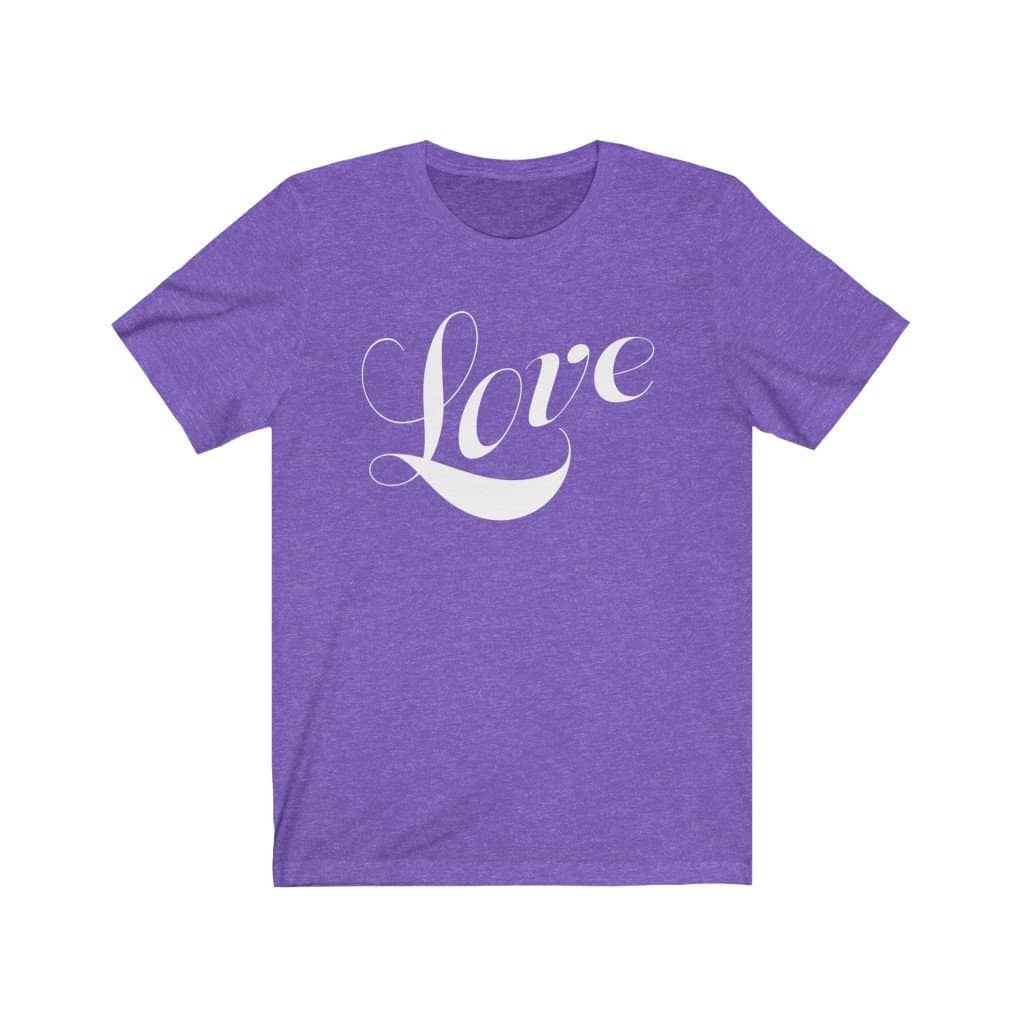 Bella & Canvas Short Sleeve Tee "Love" (4734351442014)