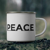 Enamel Camping Mug "Peace" 12oz
