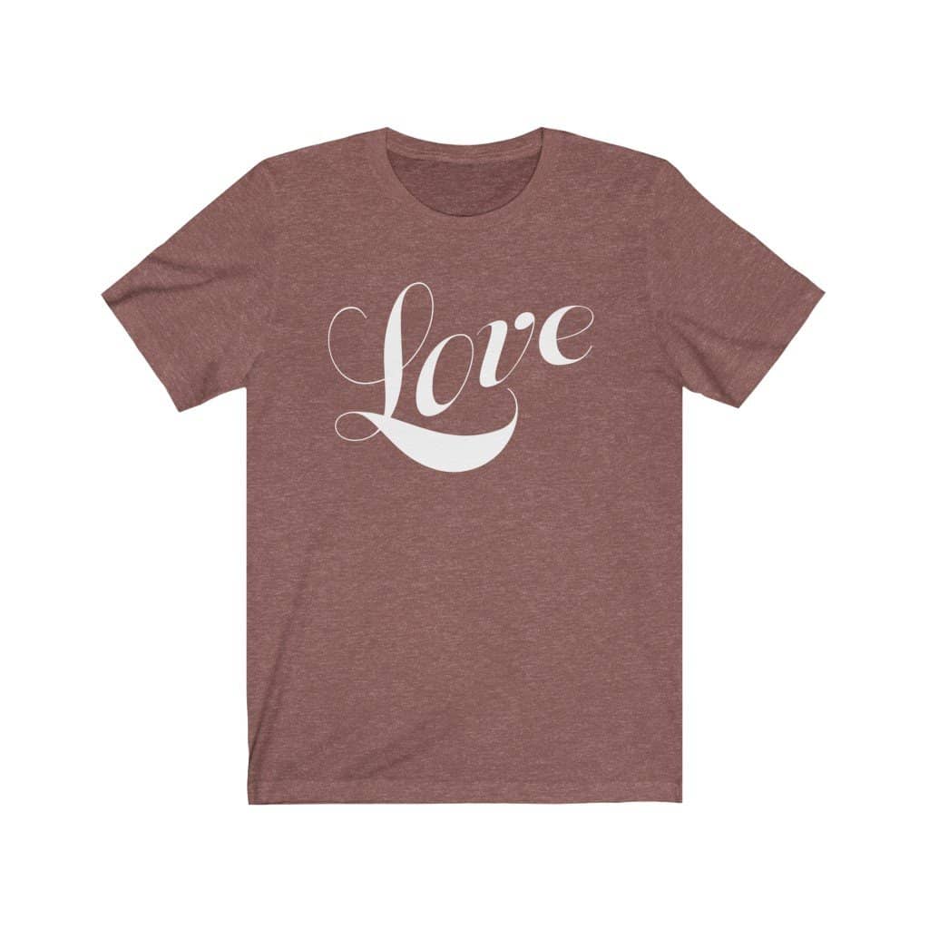 Bella & Canvas Short Sleeve Tee "Love" (4734351442014)