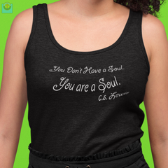 Next Level Ideal Racerback Tank "You are a Soul" 2