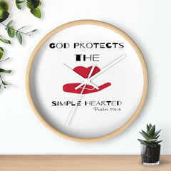Wall Clock "God Protects the Simple Hearted" (3329333198948)