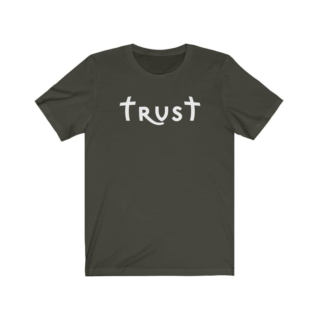 Bella & Canvas Short Sleeve Tee "Trust" white font (4771110781022)