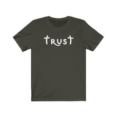 Bella & Canvas Short Sleeve Tee "Trust" white font (4771110781022)