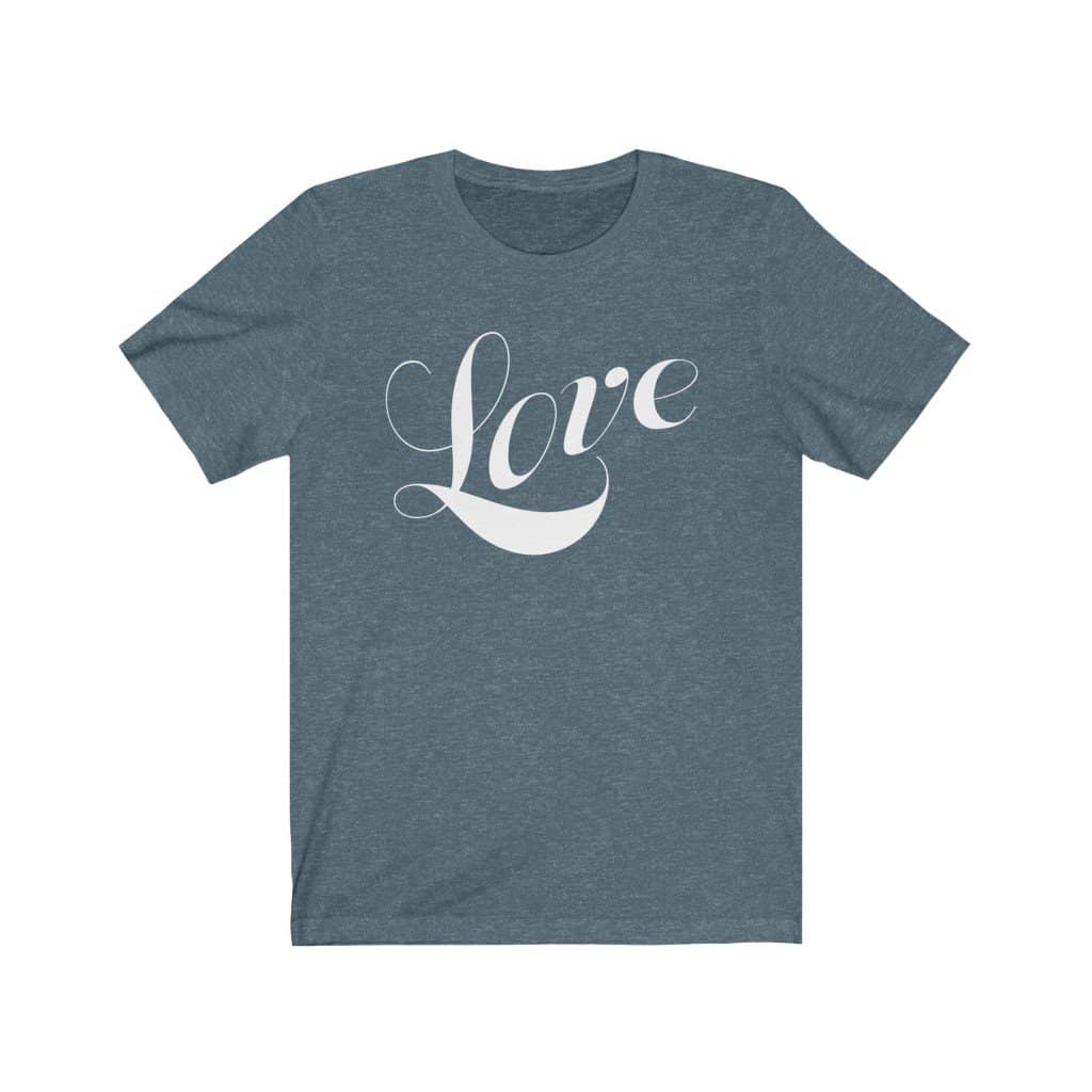 Bella & Canvas Short Sleeve Tee "Love" (4734351442014)