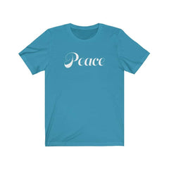 Bella & Canvas Short Sleeve Tee "Peace" white font (4767531728990)