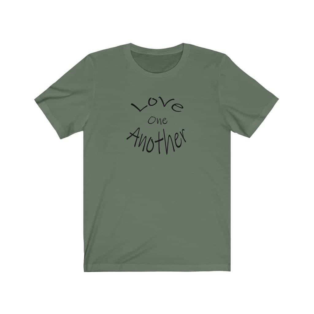 Jersey Short Sleeve Tee "Love One Another" (4780178112606)