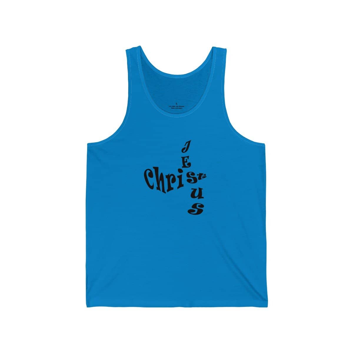 Bella & Canvas 3480 Jersey Tank "Jesus Christ" in 17 Colors and 6 Sizes (3556781949028)