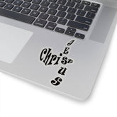 Kiss-Cut Stickers "Jesus Christ" in Transparent or White in 4 Sizes (3575915872356)