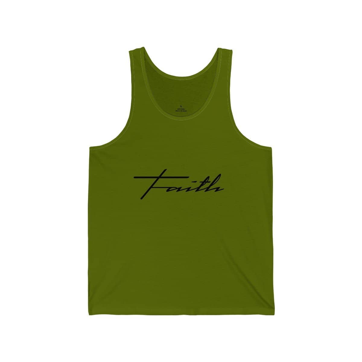 Bella & Canvas 3480 Jersey Tank "Faith" in 17 Colors and 6 Sizes (3323161673828)