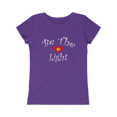 Girls Princess Tee "Be the Light" in 6 Colors and 5 Sizes (4334464565342)