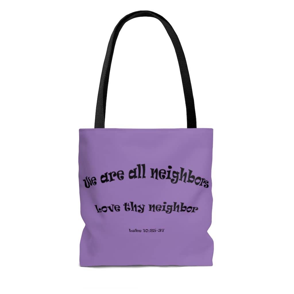 AOP Tote Bag " Neighbors" in 3 Sizes (4639395446878)