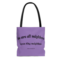 AOP Tote Bag " Neighbors" in 3 Sizes (4639395446878)