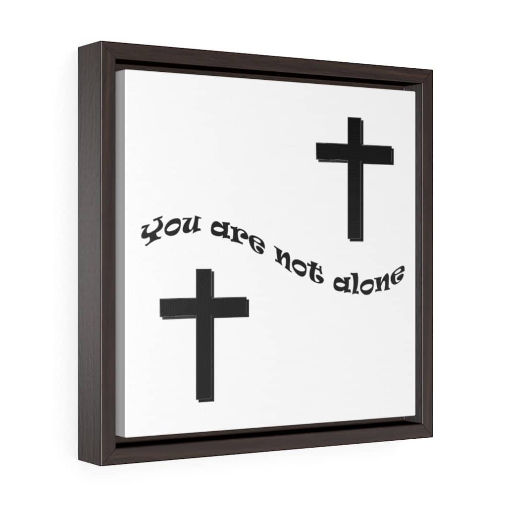 Square Framed Premium Gallery Wrap Canvas "Alone" (4556429459550)