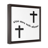 Square Framed Premium Gallery Wrap Canvas "Alone" (4556429459550)