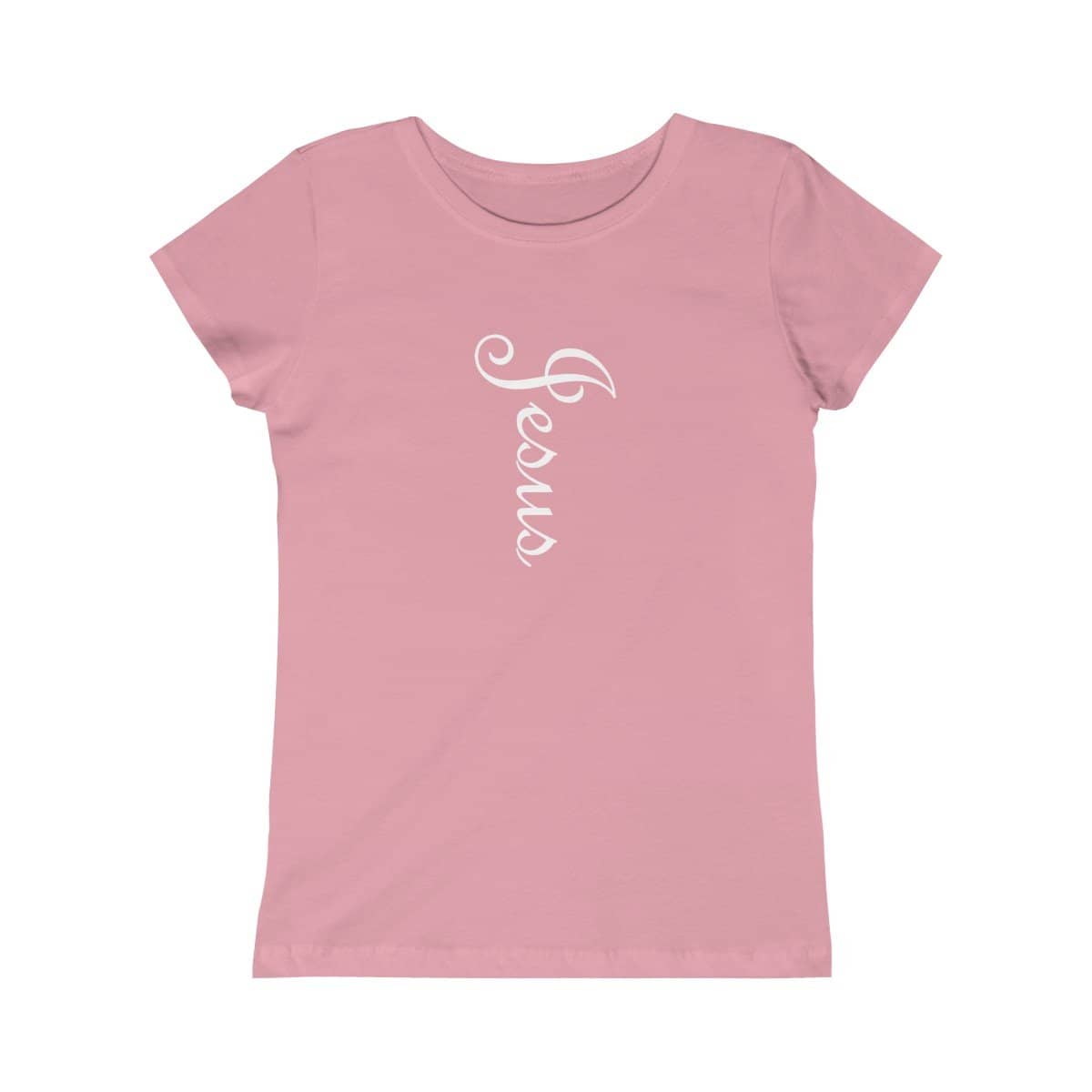 Girls Princess Tee "Jesus" in 5 Colors and 5 Sizes (4334978728030)