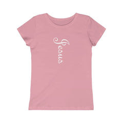 Girls Princess Tee "Jesus" in 5 Colors and 5 Sizes (4334978728030)