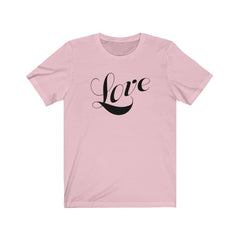 Bella & Canvas Short Sleeve Tee "Love" black font (4735089901662)